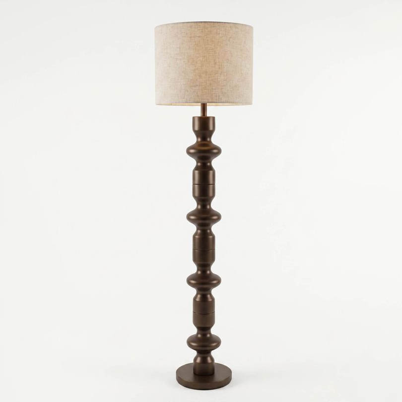 5786-F050 Linen Floor Lamp